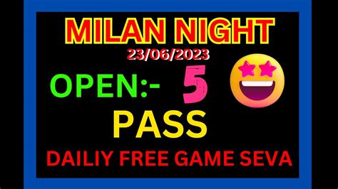 satta matka night milan result